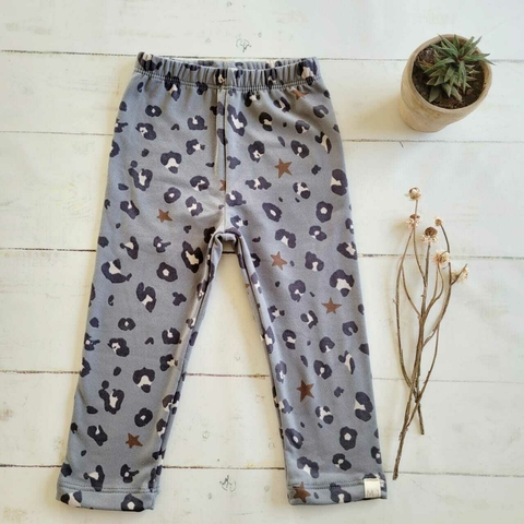 Calza termica print gris