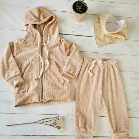 Conjunto Denis morley plush beige - comprar online
