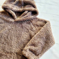 Buzo canguro corderito Chocolate en internet