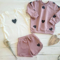 Short rustico Heart rosa en internet