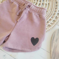 Short rustico Heart rosa - comprar online