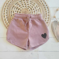 Short rustico Heart rosa