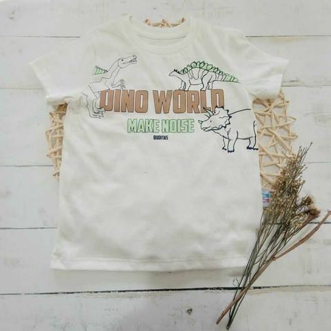 Remera Dino World natural