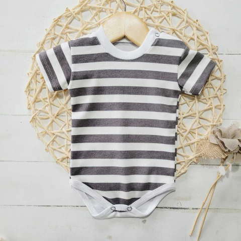 Body rayado nino negro - comprar online