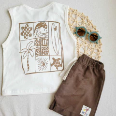 CONJUNTO MUSCULOSA + SHORT RUSTICO - comprar online