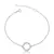 Pulseira de Prata Círculo Cravejado
