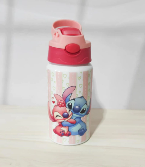 Squeeze de alumínio - 500ml - Stitch e Angel - comprar online