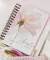 Planner 2025 com caneta - Capa Flor