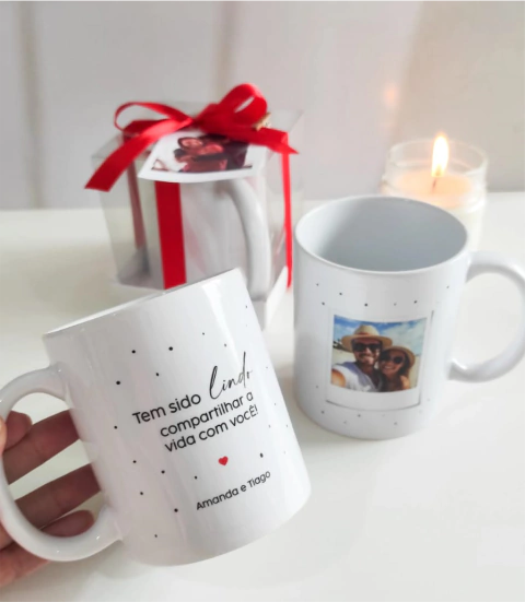 Caneca vida ♥ - COM EMBALAGEM - comprar online