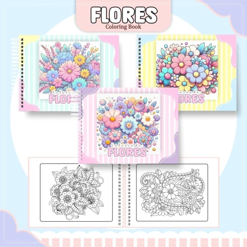 Livro de colorir Circo Flores - comprar online