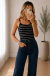 Regatinha Listrada PQN DETALHES - Preto - comprar online