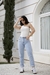 Calça Mom Jeans Isa - Jeans Claro - Gabi Q.