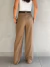 Calça Ticiane Pantalona - Marrom Claro - Gabi Q.