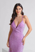 Vestido Longo Em Lurex com Amarração Costas - loja online