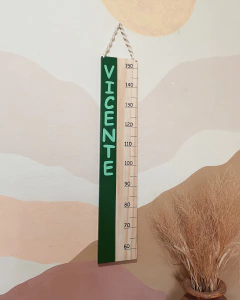 Régua de Crescimento - Mamãe, Tô Grande - VERDE - Dunó Ateliê