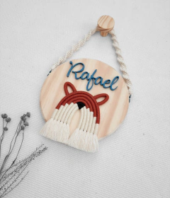 Porta Maternidade Raposa - Personalizado - Dunó Ateliê