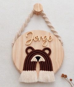 Porta Maternidade Urso - Personalizado na internet