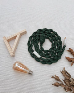 Luminária Entrelace Verde - Dunó Ateliê