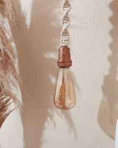 Luminária Entrelace - Rosê - Dunó Ateliê