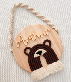 Porta Maternidade Urso - Personalizado - loja online