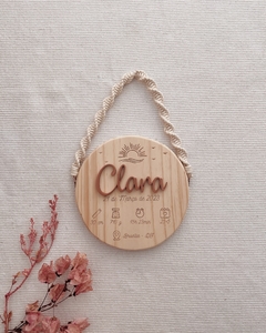 Plaquinha Lembranças - Cheguei Mamãe