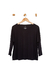 Blusa em Viscose Ampla Preta Manga 7/8