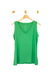 Regata gola "V" VISCOLINHO VERDE BANDEIRA
