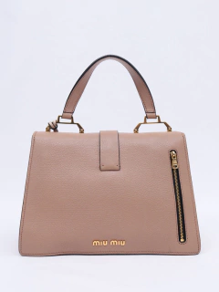 Miu Miu Madras Goatskin Leather Shoulder - loja online