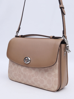 Coach Signature Flap Leather Crossbody - loja online