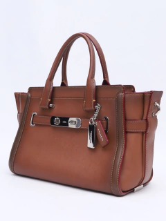 Imagem do Bolsa Coach Brown Tote Turn Lock