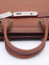 Bolsa Coach Brown Tote Turn Lock - Paris Brechó