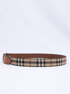 Cinto Burberry Super Nova Check Tam 110 - Paris Brechó