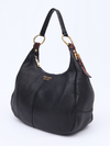 Bolsa Prada Black Cervo Lux Leather Hobo - Paris Brechó