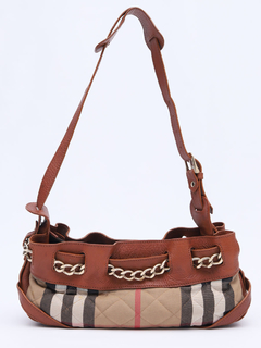Bolsa Burberry House Check Margaret Shoulder - Paris Brechó