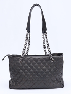 Chanel Shopping Tote Metalic Grafite - Paris Brechó