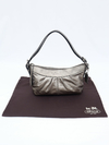Bolsa Coach Metallic Gray Leather - Paris Brechó