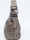 Bolsa Coach Metallic Gray Leather
