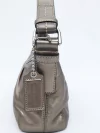 Bolsa Coach Metallic Gray Leather