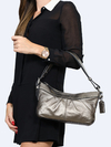 Bolsa Coach Metallic Gray Leather na internet