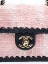 Bolsa Chanel Tweed Braided Calfskin Mini