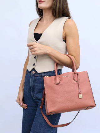Bolsa Michael Kors Mercer Salmão
