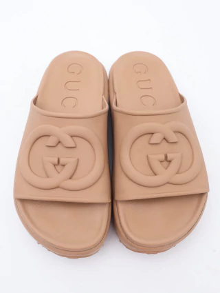Sandália Slide Gucci Caramelo - comprar online