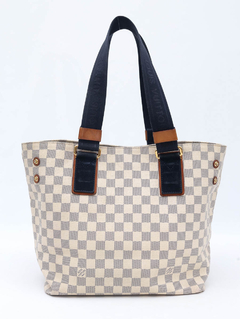 Bolsa Louis Vuitton Damier Azur Beach Cabas - Paris Brechó