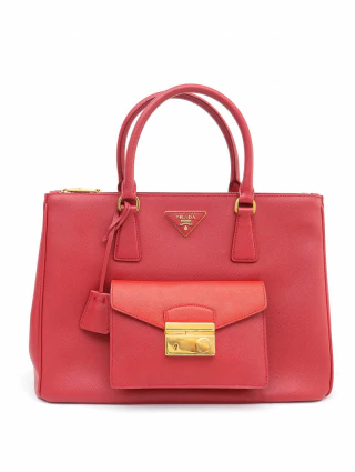 Prada Saffiano Lux Galleria Front Pocket na internet