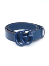 Cinto Gucci GG Marmont Azul - comprar online