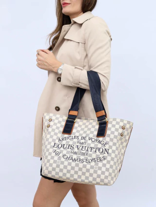 Bolsa Louis Vuitton Damier Azur Beach Cabas