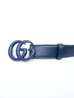 Cinto Gucci GG Marmont Azul na internet