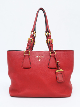 Bolsa Prada Vitello Phenix Leather Tote