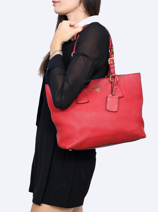 Bolsa Prada Vitello Phenix Leather Tote - comprar online