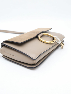 Bolsa Chloé Small Faye Crossbody Gray - loja online